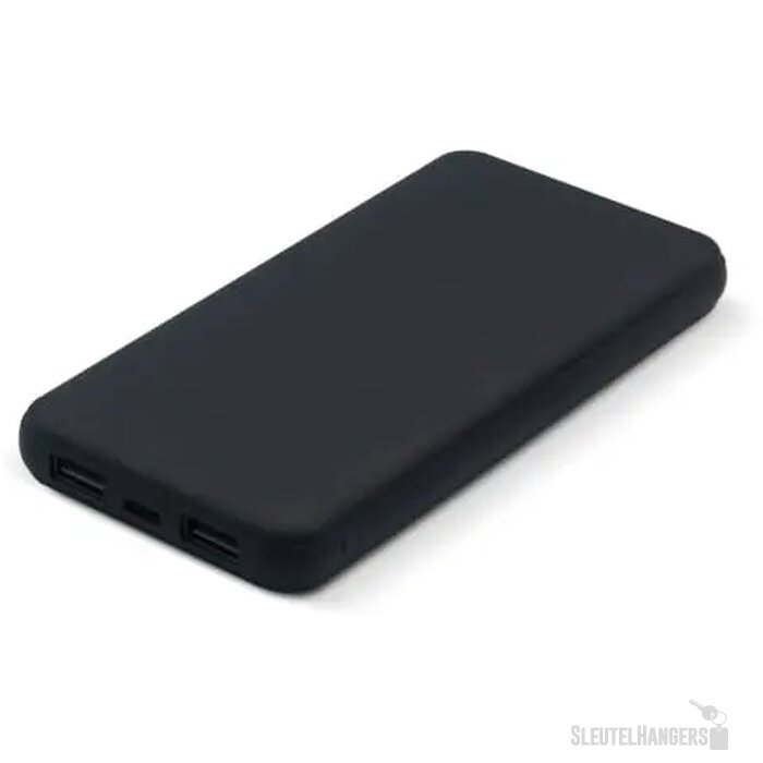 Elite Rubberized Powerbank 8000mAh zwart