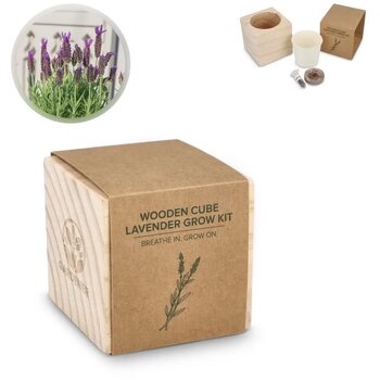 FSC Houten Plantenbak Set - Lavendel Naturel