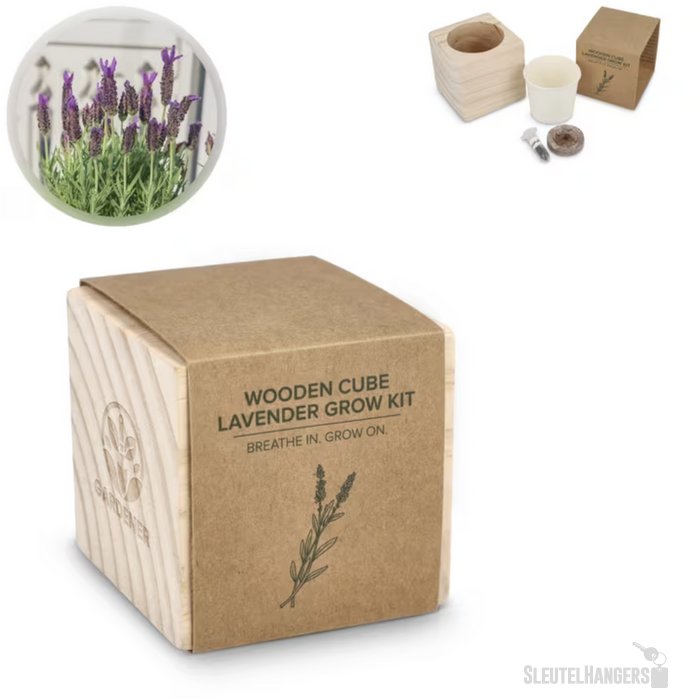 FSC Houten Plantenbak Set - Lavendel Naturel