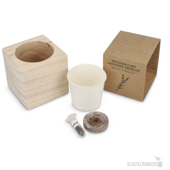 FSC Houten Plantenbak Set - Lavendel Naturel