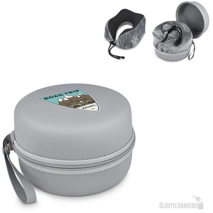 Gecontourde memory foam reiskussen met EVA-case