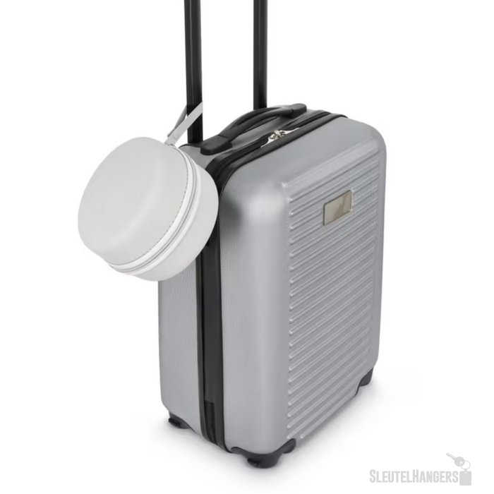 Gecontourde memory foam reiskussen met EVA-case grijs