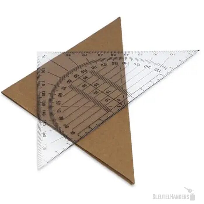 Geodriehoek transparant