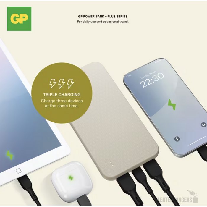 GP B+ Series Powerbank 10000 mAh beige