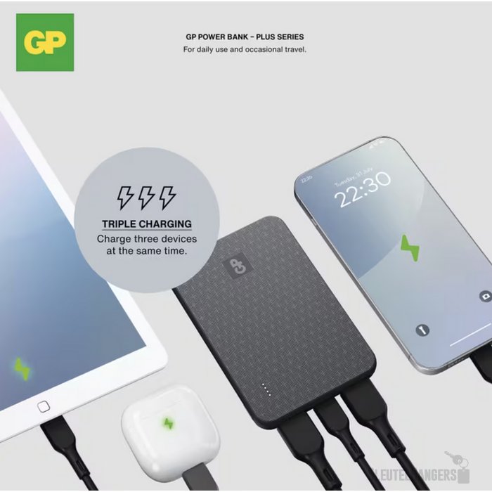 GP B+ Series Powerbank 5000 mAh zwart
