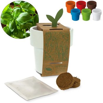 Hot-but-cool beker met basilicum zaadjes bruin