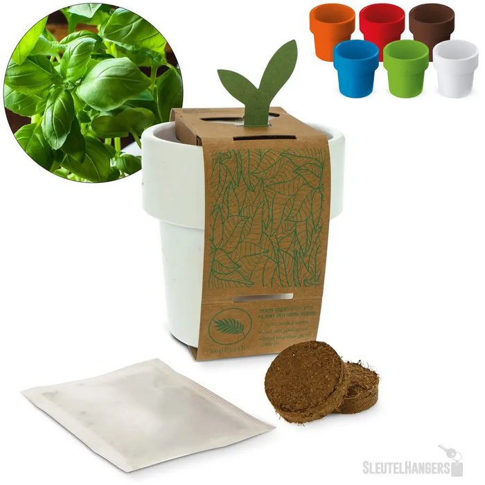 Hot-but-cool beker met basilicum zaadjes