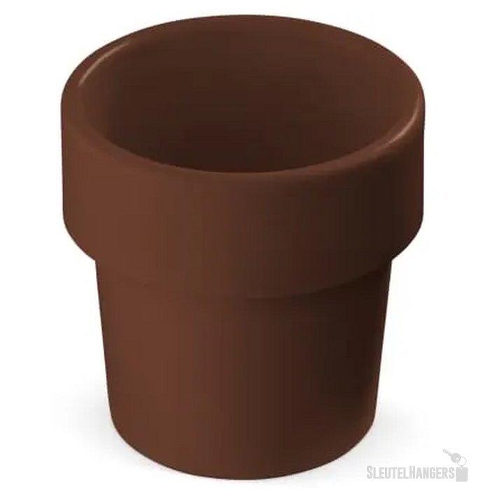 Hot-but-cool beker met basilicum zaadjes bruin