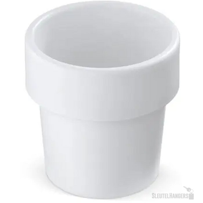 Hot-but-cool beker met basilicum zaadjes wit