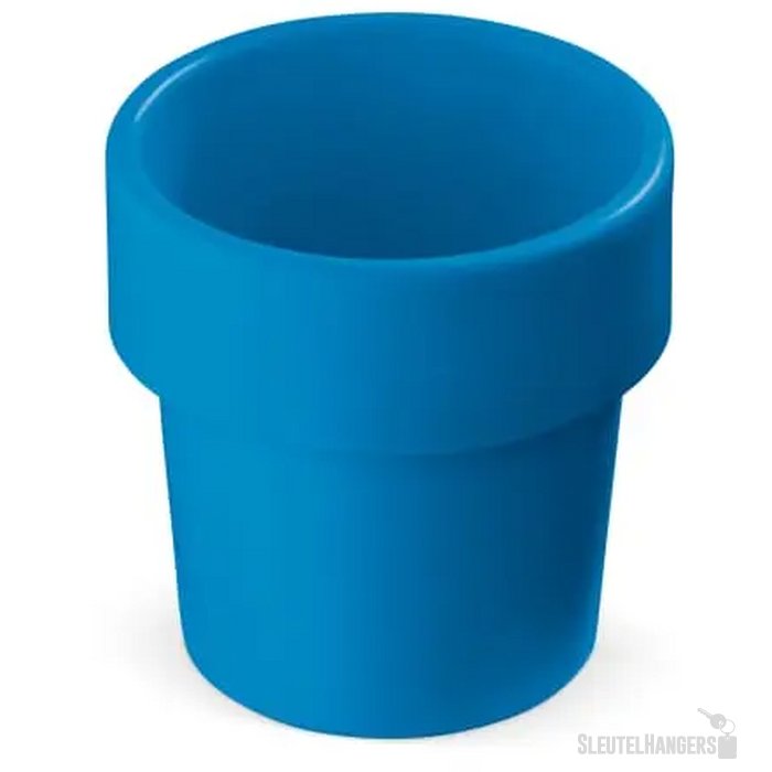 Hot-but-cool beker met basilicum zaadjes blauw