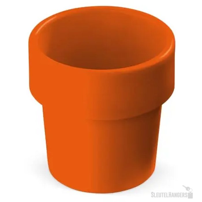 Hot-but-cool beker met basilicum zaadjes oranje