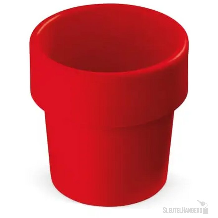 Hot-but-cool beker met basilicum zaadjes rood