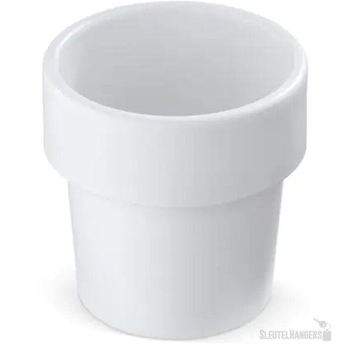 Hot-but-cool beker met kerstomaten zaadjes wit