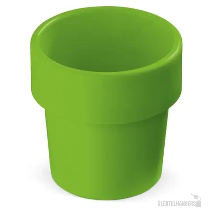 Hot-but-cool beker met kerstomaten zaadjes lichtgroen