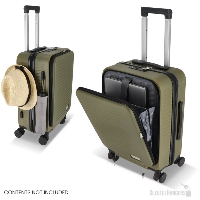 InSideOut Travel Trolley Rulla 20-inch olijfgroen