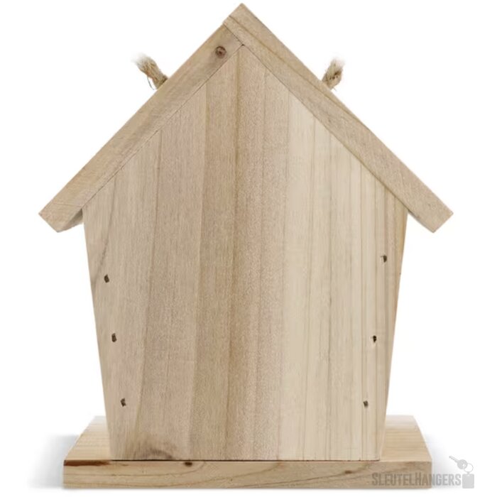 Klein vogelhuisje van FSC-hout natuur