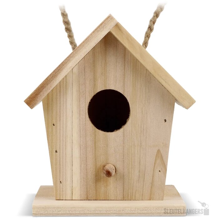 Klein vogelhuisje van FSC-hout natuur