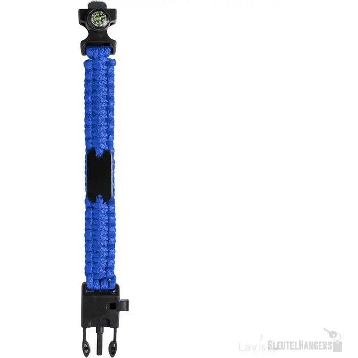 Survival Armband Met Kompas Zwart