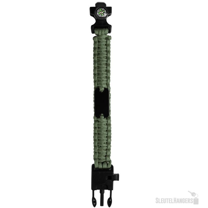 Survival Armband Met Kompas Groen