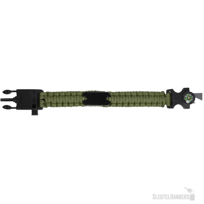 Survival Armband Met Kompas Groen