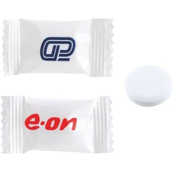 Flowpack met 1 Dextrose tablet 2 gr. Fruitmix 1-3 kleuren niet all over wit Flowpack met 1 Dextrose tablet 2 gr. Fruitmix 1-3 kleuren niet all over wit