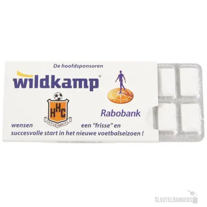 Kauwgom in blister met 12 stuks