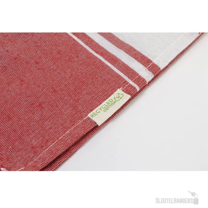 Cancun Gerecycled Katoenen Strandlaken Rood