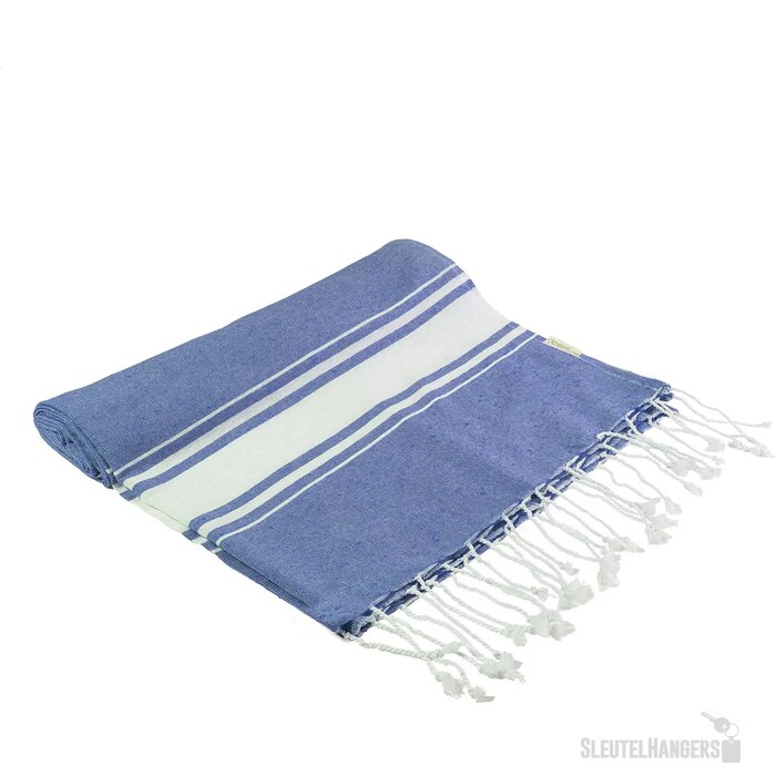 Cancun Gerecycled Katoenen Strandlaken Donker Blauw