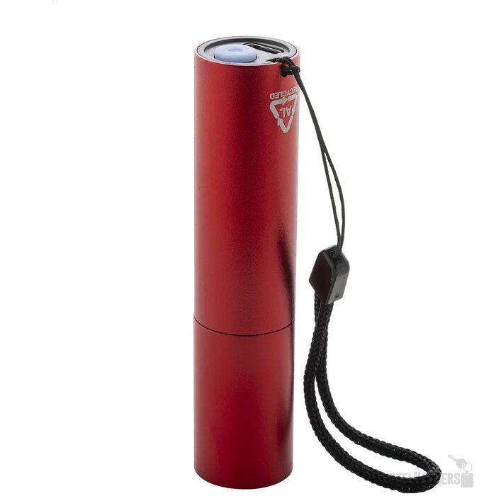 Chargelight Tone Oplaadbare Zaklamp Van Gerecycled Aluminium Rood