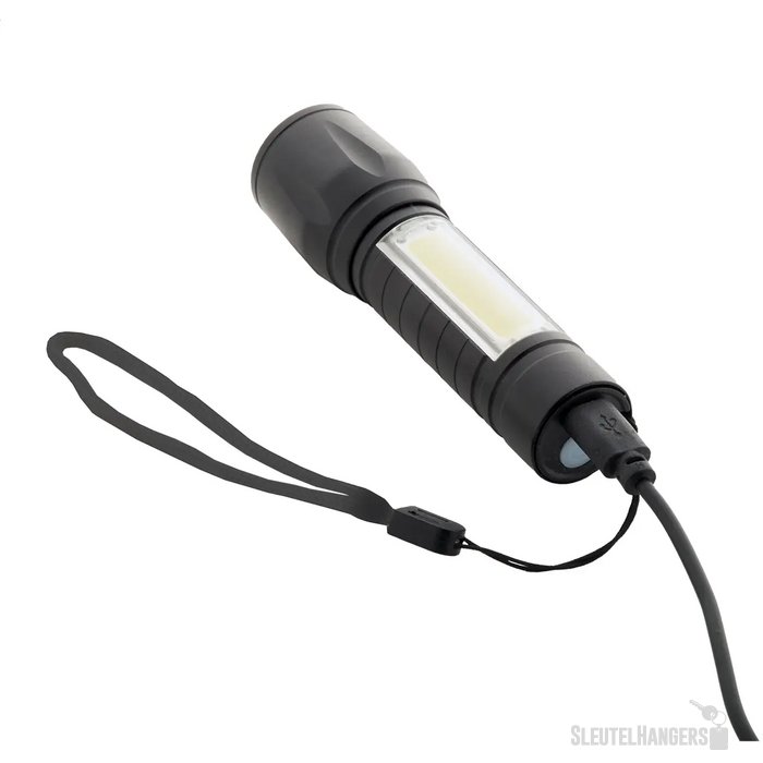 Chargelight Zoom Oplaadbare Zaklamp Zwart