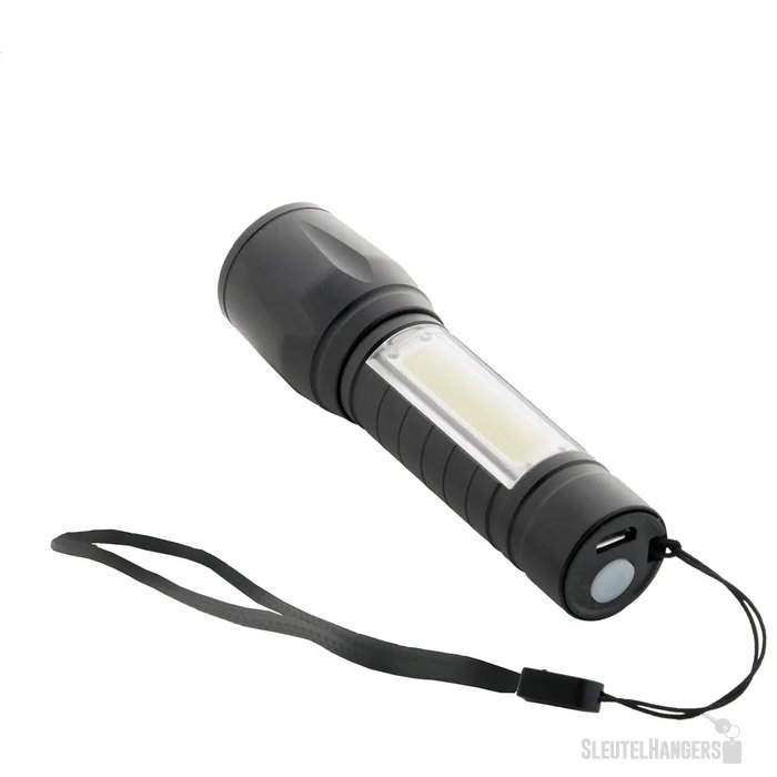 Chargelight Zoom Oplaadbare Zaklamp Zwart