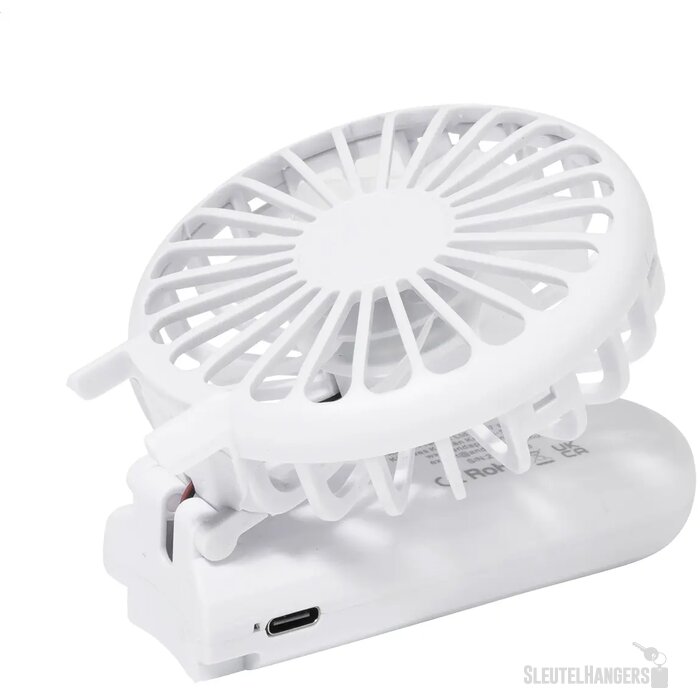 Chilly Rabs Oplaadbare Handventilator Wit