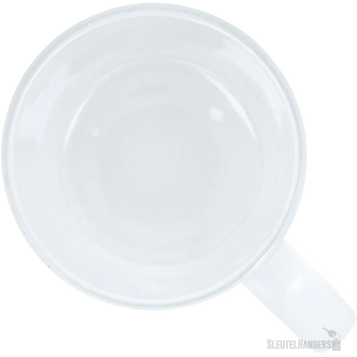 Mallorca subli matglazen mok 335ml ecru / transparant