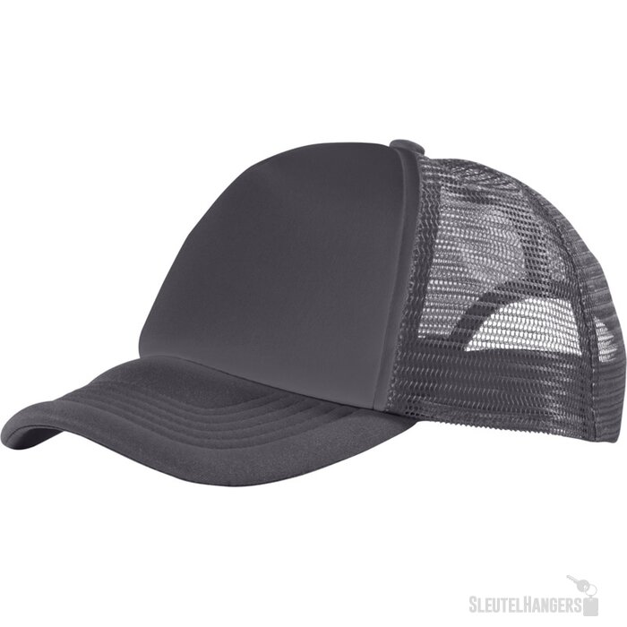 Trucker 5 panel cap Grijs