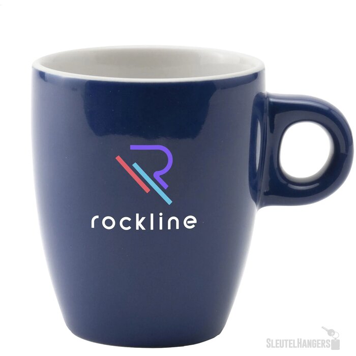 Koffiekopje Wit/Blauw 200 ml