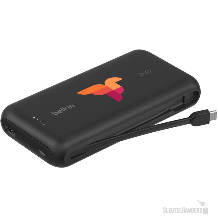 Belkin Boostcharge Powerbank 20K Integrated Cable Zwart