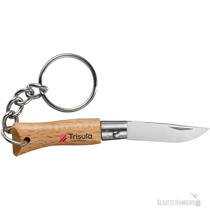 Opinel Sleutelhanger Met Zakmes No 02 Houtbruin