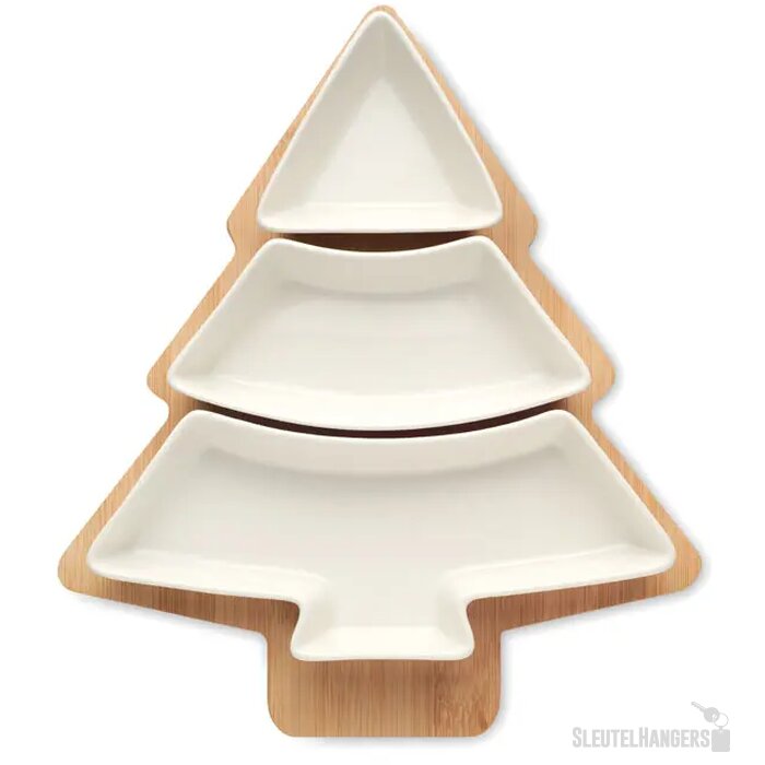Kerstboom dienblad Viram wit