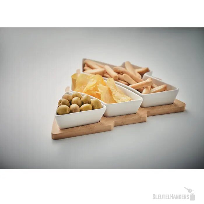 Kerstboom dienblad Viram wit