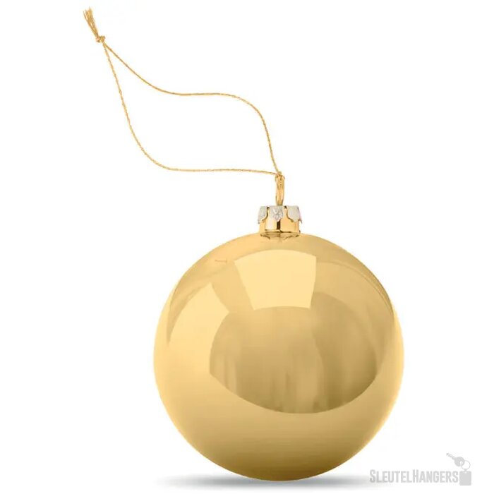 Sublimatie kerstbal Happy ball goud