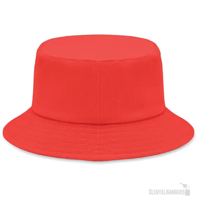 Zonne-vissershoed katoen 260g Monti rood