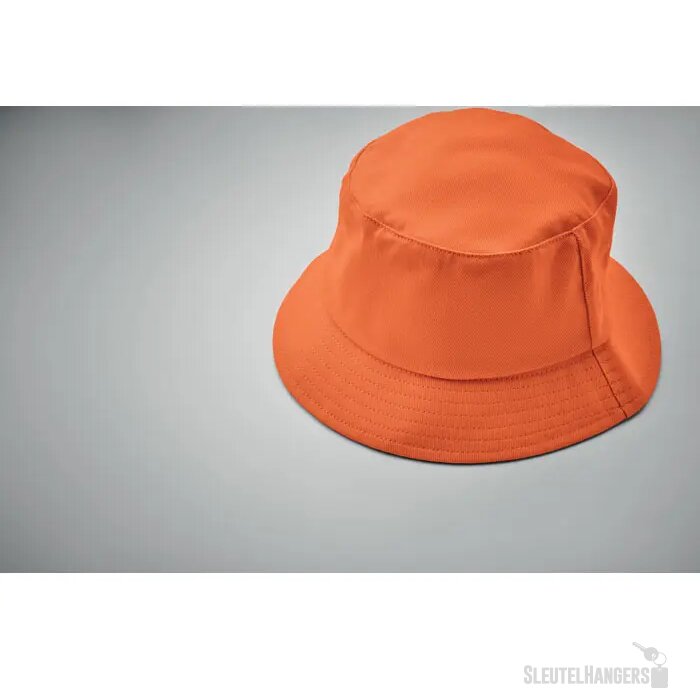 Zonne-vissershoed katoen 260g Monti oranje