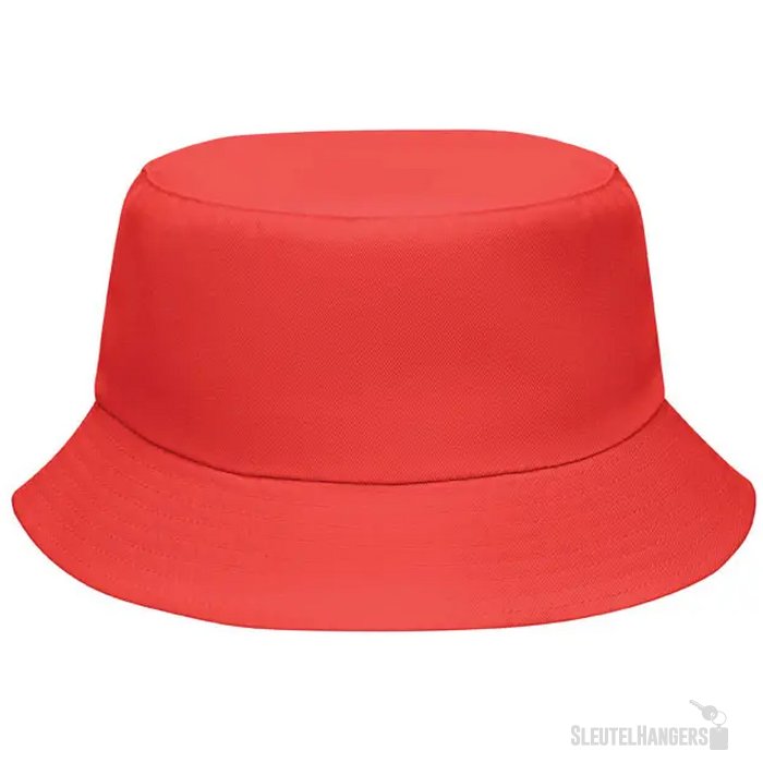 Zonne-vissershoed polyester 150mo2437-05 Emmer rood