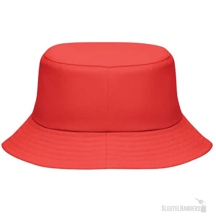 Zonne-vissershoed polyester 150mo2437-05 Emmer rood