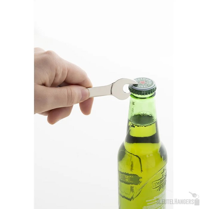 Fasten Flesopener Sleutelhanger Zilver