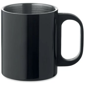 Dubbelwandige mok 300 ml Taniss zwart Dubbelwandige mok 300 ml Taniss zwart