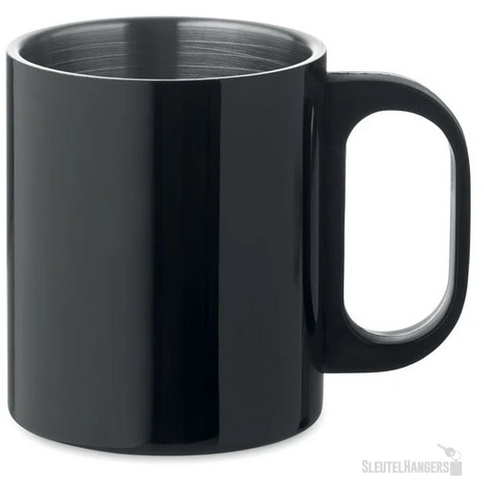 Dubbelwandige mok 300 ml Taniss zwart