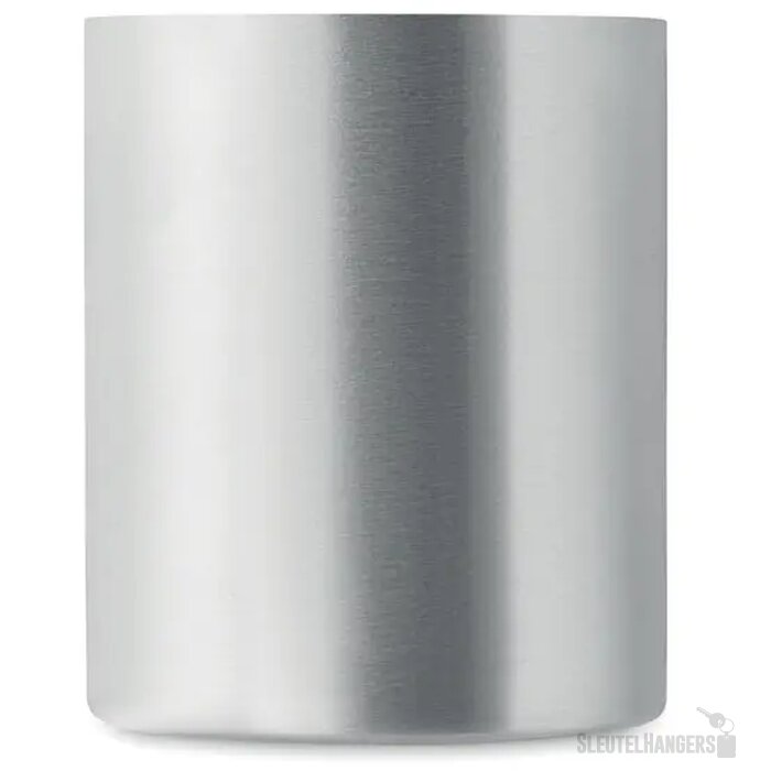 Dubbelwandige mok 300 ml Taniss mat zilver 300 ml