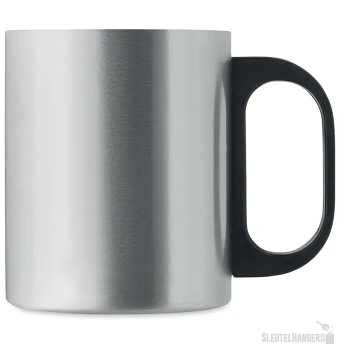 Dubbelwandige mok 300 ml Taniss mat zilver 300 ml