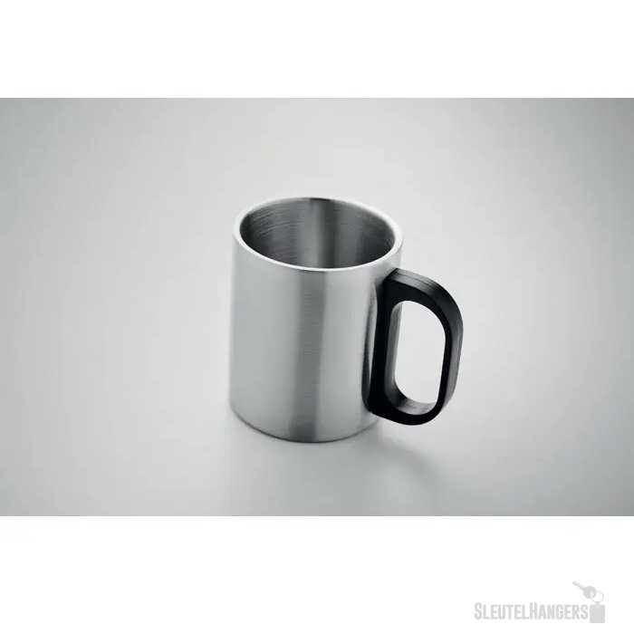 Dubbelwandige mok 300 ml Taniss mat zilver 300 ml